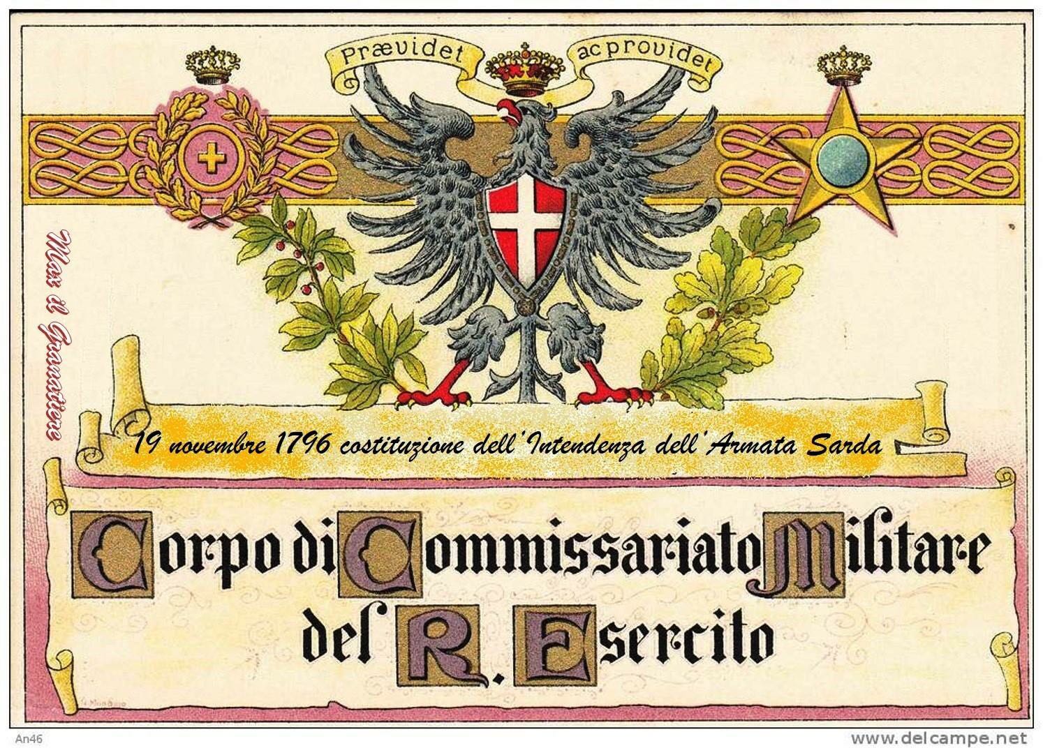 Origini del Corpo di Commissariato dell’Esercito A.NA.CO.MI. Origini del Corpo di Commissariato dell’Esercito A.NA.CO.MI.